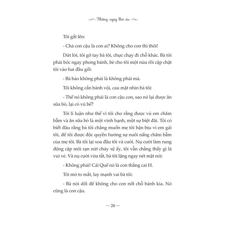 Sách-Những ngày thơ ấu