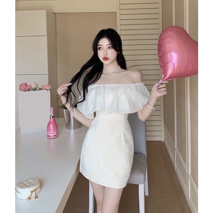 Váy Đầm Nữ Thiết Kế Trễ Vai Dáng Chữ A Cao Cấp Kiểu Pháp 2022 Mùa Hè Phù Hợp Kỉ Yếu Ăn Tiệc Đám Cưới Hàng Quảng Châu | BigBuy360 - bigbuy360.vn