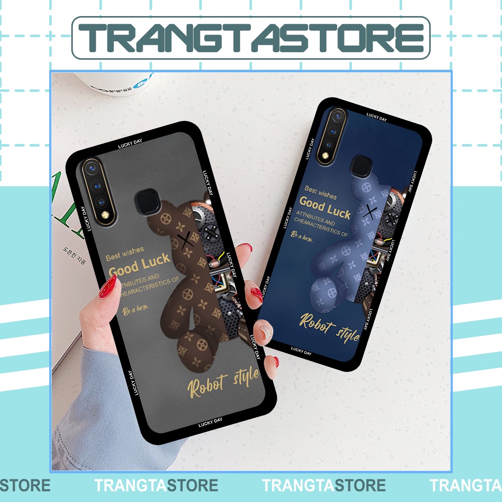Ốp Vivo Y19 / U3 in hình gấu Bearbrick,Mountain,xanh,đen,đỏ giá rẻ