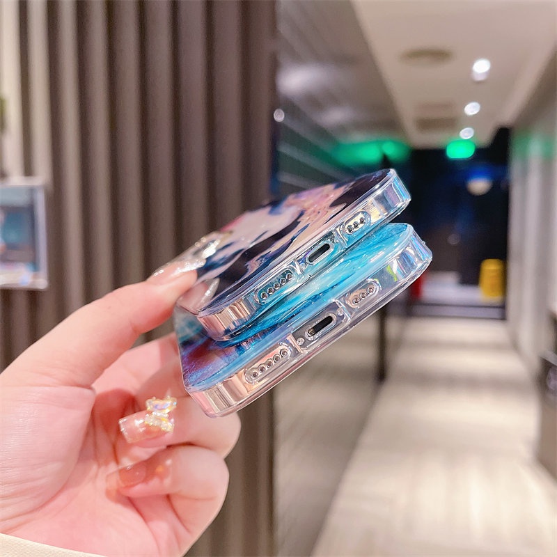 Ốp điện thoại TPU silicon mềm mặt đá hoa cương sang trọng thích hợp cho iPhone 13 Pro Max X Xr Xs 11 12 Pro Max