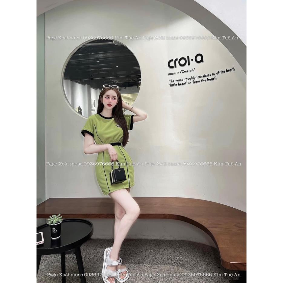 [ 𝐅𝐑𝐄𝐄 𝐒𝐇𝐈𝐏 ]  VÁY XỐP VIÊN MÍ LOGO TIÊU THƯ