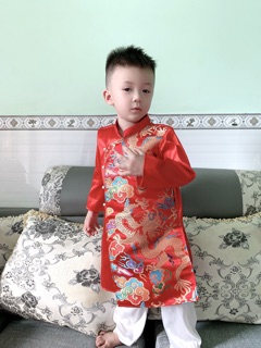 [XÃ HÀNG] Áo Dài Gấm L1 Bé Trai Cao Cấp (Giá Xưởng Xả)