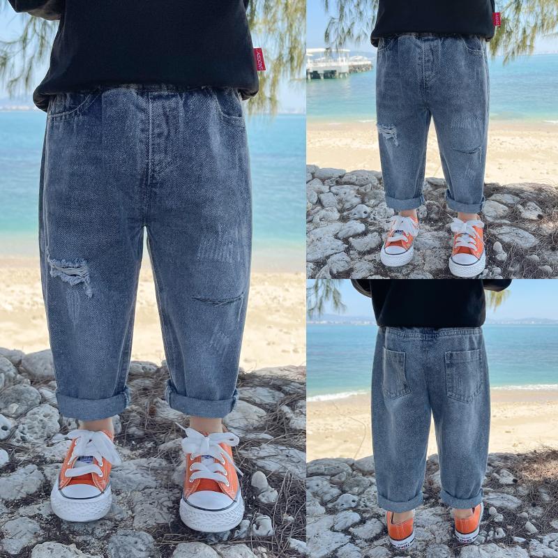 Quần Jean Ống Rộng Co Giãn Dễ Phối Đồ Phong Cách Hàn Quốc Mới Cho Nam