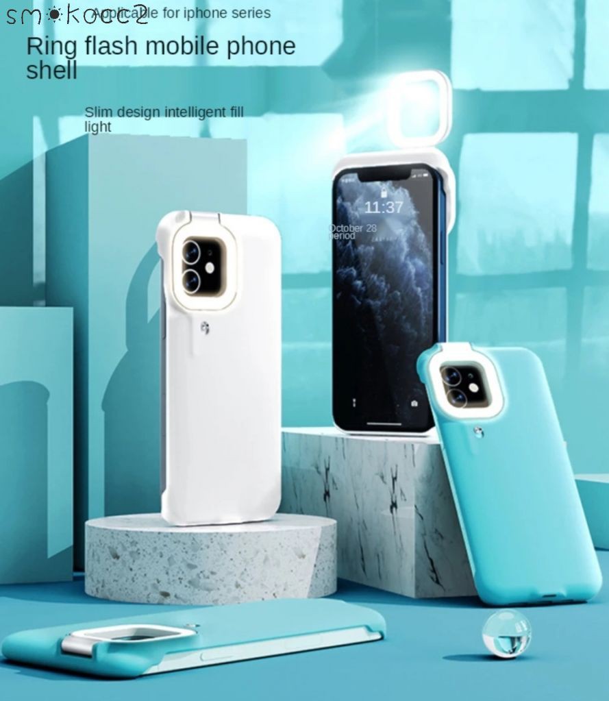 Ốp Lưng Có Đèn Led Cho Iphone 12 Pro Max 11 (Smokocc2)