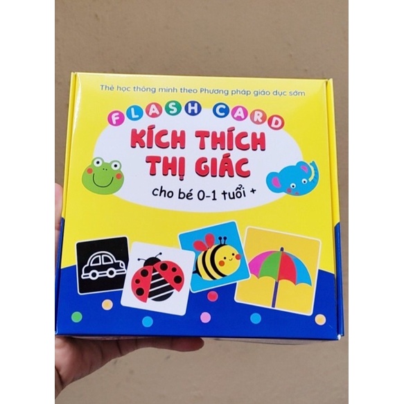 Trọn Gói 80 Thẻ Thị Giác In 2 Mặt 17x17 cm Cho Bé 0- Trên 1 Tuổi