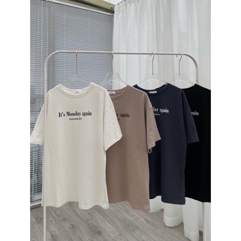 Áo phông It’s Monday again phông 3158 chất dày form rộng