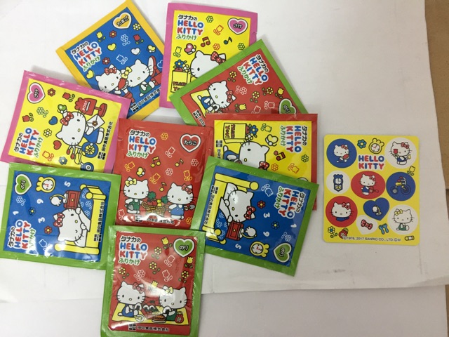 Gia vị rắc cơm Hello kitty của Nhật cho bé 5 vị 20 gói (mẫu mới)