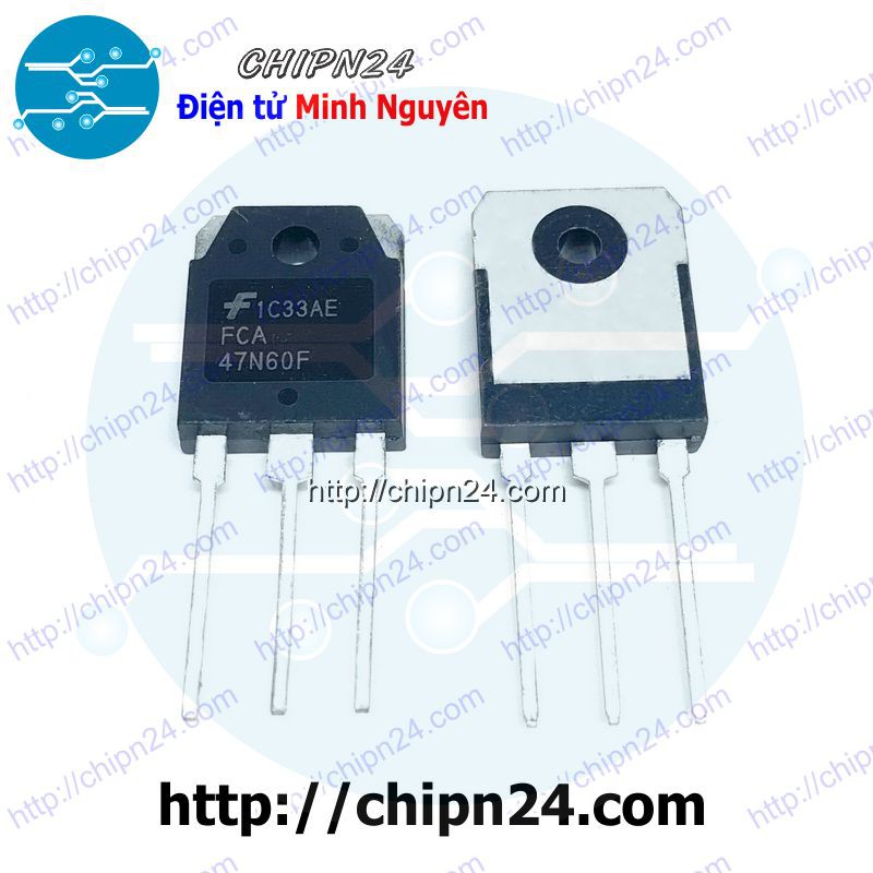 [1 CON] Mosfet 47N60 TO-3P 47A 600V Kênh N (FCA47N60F FCA47N60)