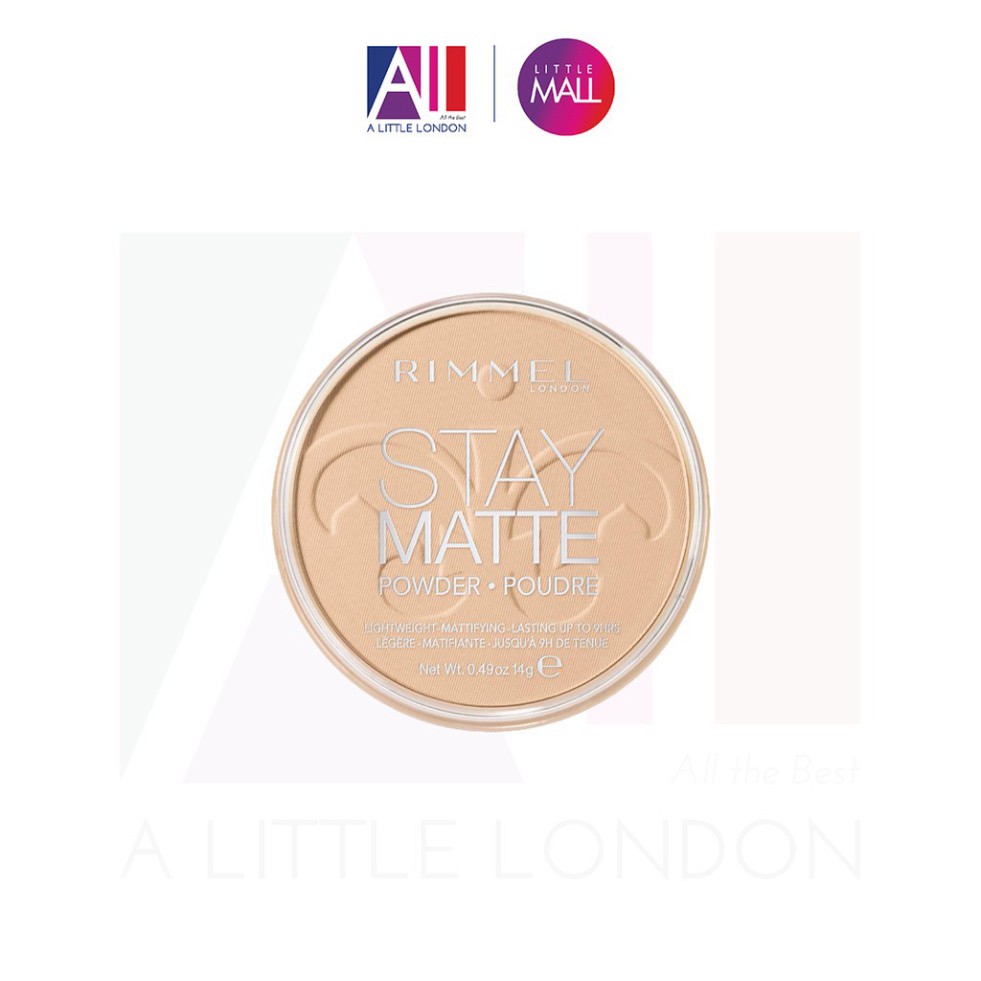 [TOP 1 SHOPEE] Phấn phủ không màu Rimmel Stay Matte Powder - Transparent 14g (Bill Anh)