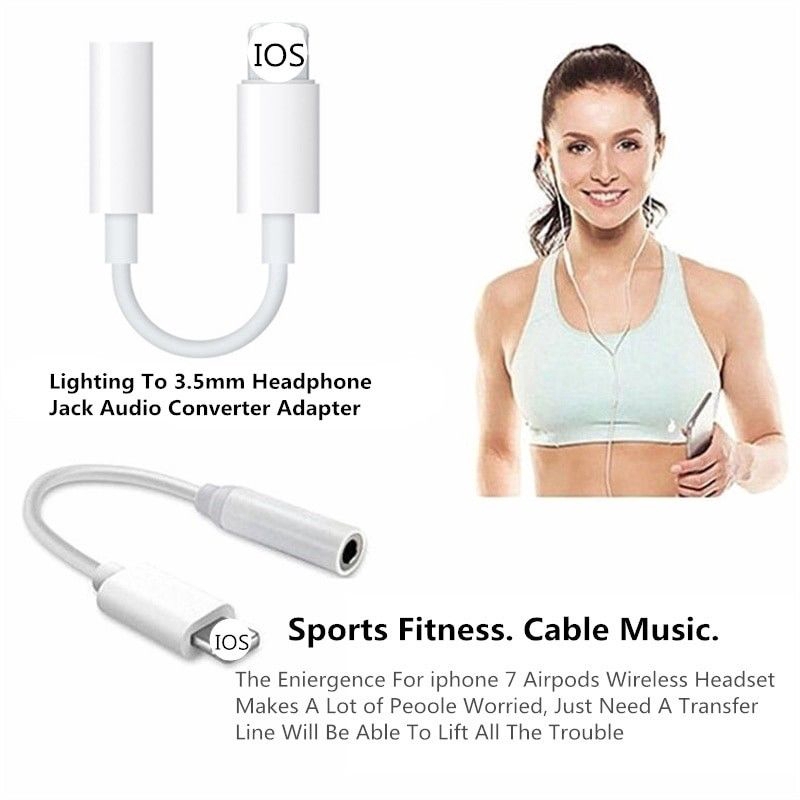 Dây cáp chuyển đổi cổng lightning sang 3.5mm cho iPhone IOS10.2