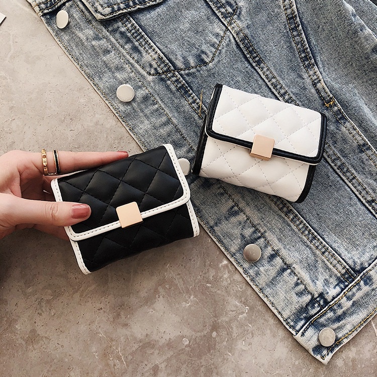 Ví card đựng thẻ mini nữ cầm tay Flum da mềm họa tiết quả trám 23C