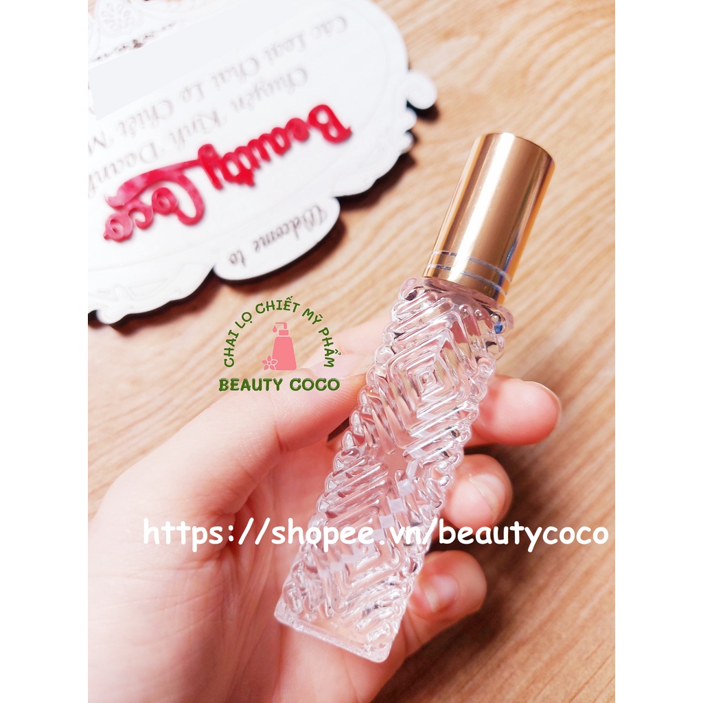 Chai chiết nước hoa vuông sọc 12ml - 15ml