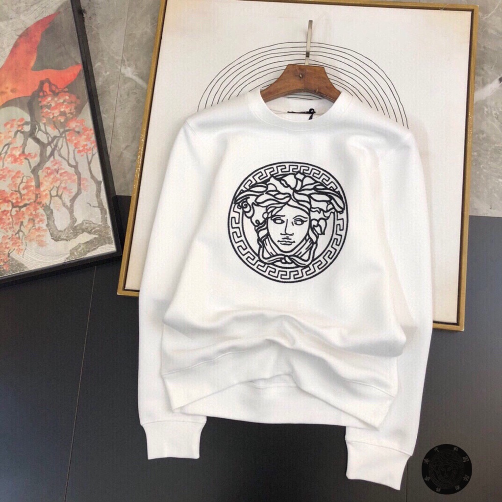 Áo Thun Nam Tay Dài In Logo Versace