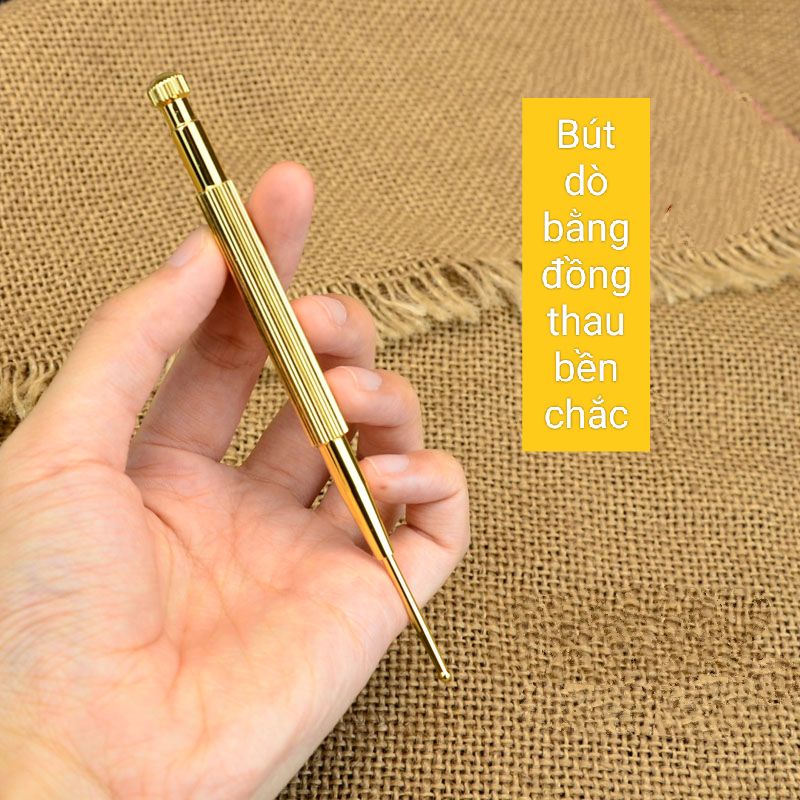 Bút dò kích thích huyệt massage tai bằng đồng cao cấp