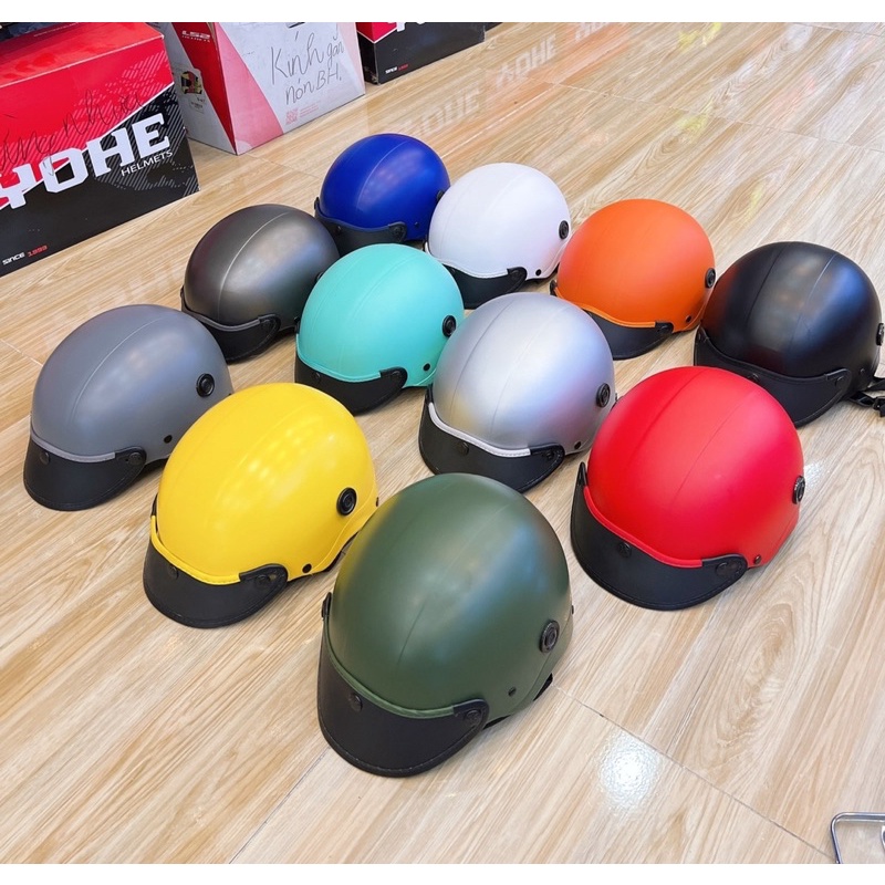 Nón Mũ Bảo Hiểm Nửa Đầu Napoli K08 Hàng Cty