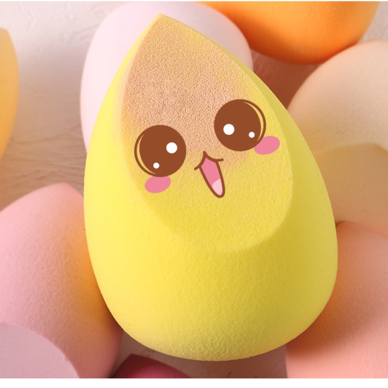 【Có Sẵn】 Hộp Đựng Mút Trang Điểm Ướt Và Khô Hình Quả Trứng Mềm Mại