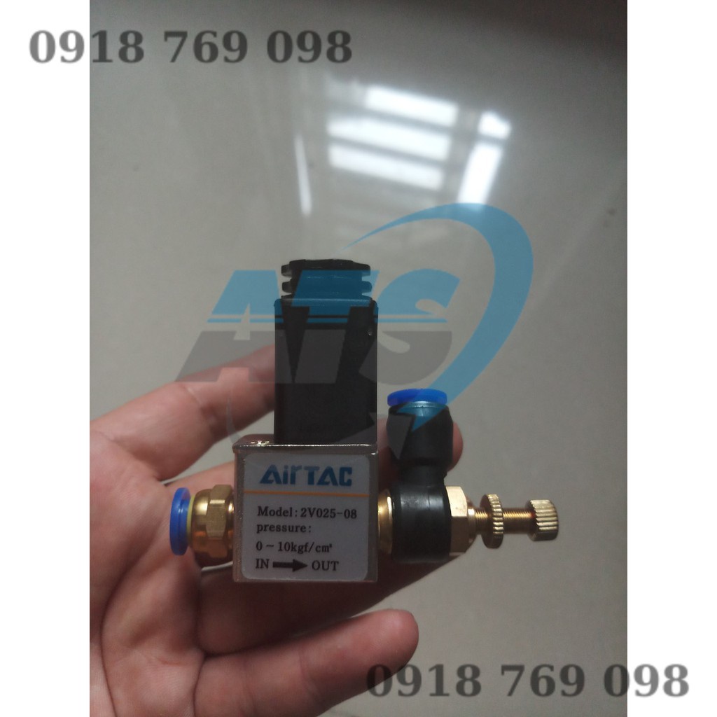 Van điện từ khí nén 2 cửa 2 vị trí dùng khí co2 cho bể cá thủy sinh