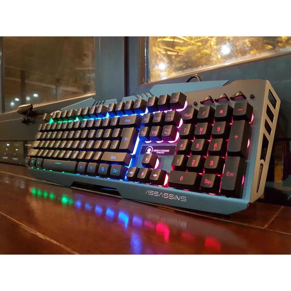 Bàn phím Game ASSASSINS AK8000 ( Giả cơ, Led RGB)