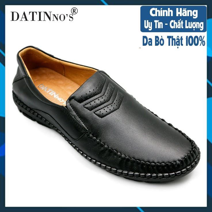 [XẢ HÀNG] Giày Mọi Nam Da Bò Cao Cấp DATINNOS ( Đen Nâu ) - PG031