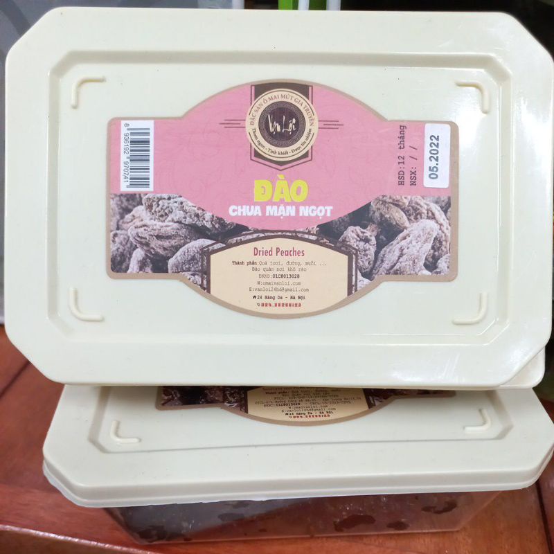 Ô mai Vạn Lợi xí muội đào chua mặn ngọt