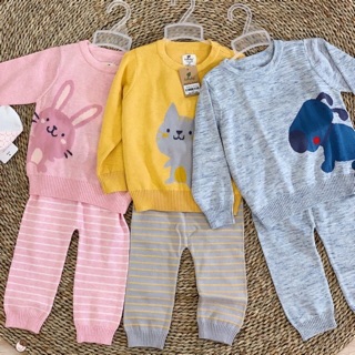 Bộ len CV cotton Lullaby 3-6M