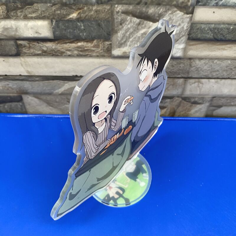 Standee NHẤT QUỶ NHÌ MA THỨ BA TAKAGI mô hình Karakai Jouzu no Takagi-san tượng mica trong acrylic anime chibi trưng bày