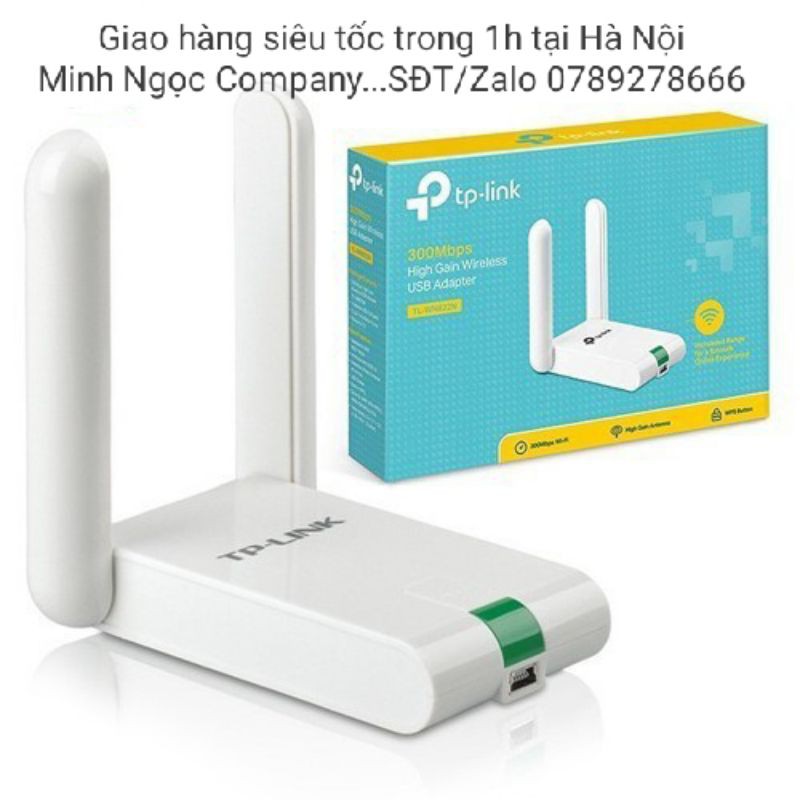 Bộ Thu Wifi TP Link 822N (TL-WN822N) Chuẩn N 300Mbps 2 Anten - Hàng Chính Hãng