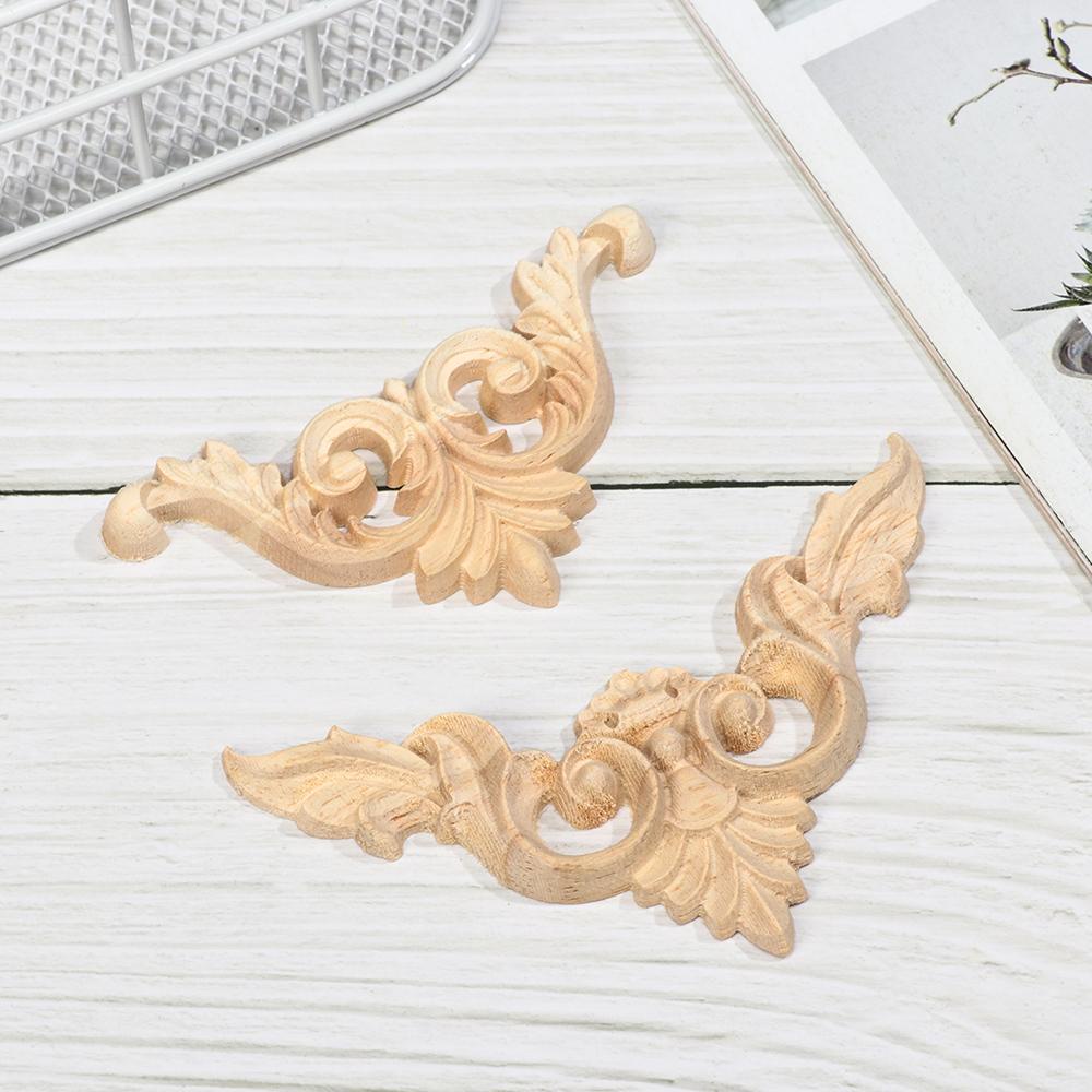 Miếng Dán Trang Trí Nội Thất Gỗ Chạm Khắc Hoa Văn Kiểu Châu Âu