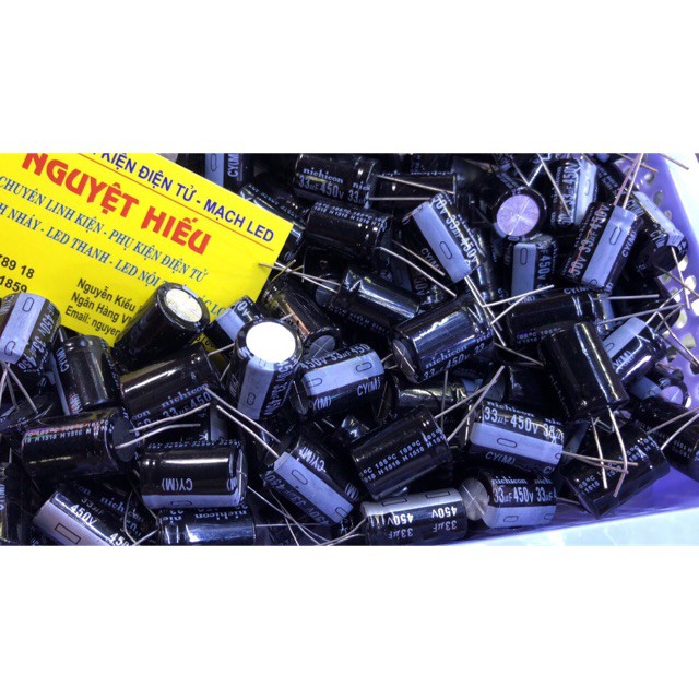[NK] 3 con tụ hoá 33uF - 450V