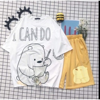 set đùi CARTOON MẪU GẤU SIÊU HOT ÁO + QUẦN
