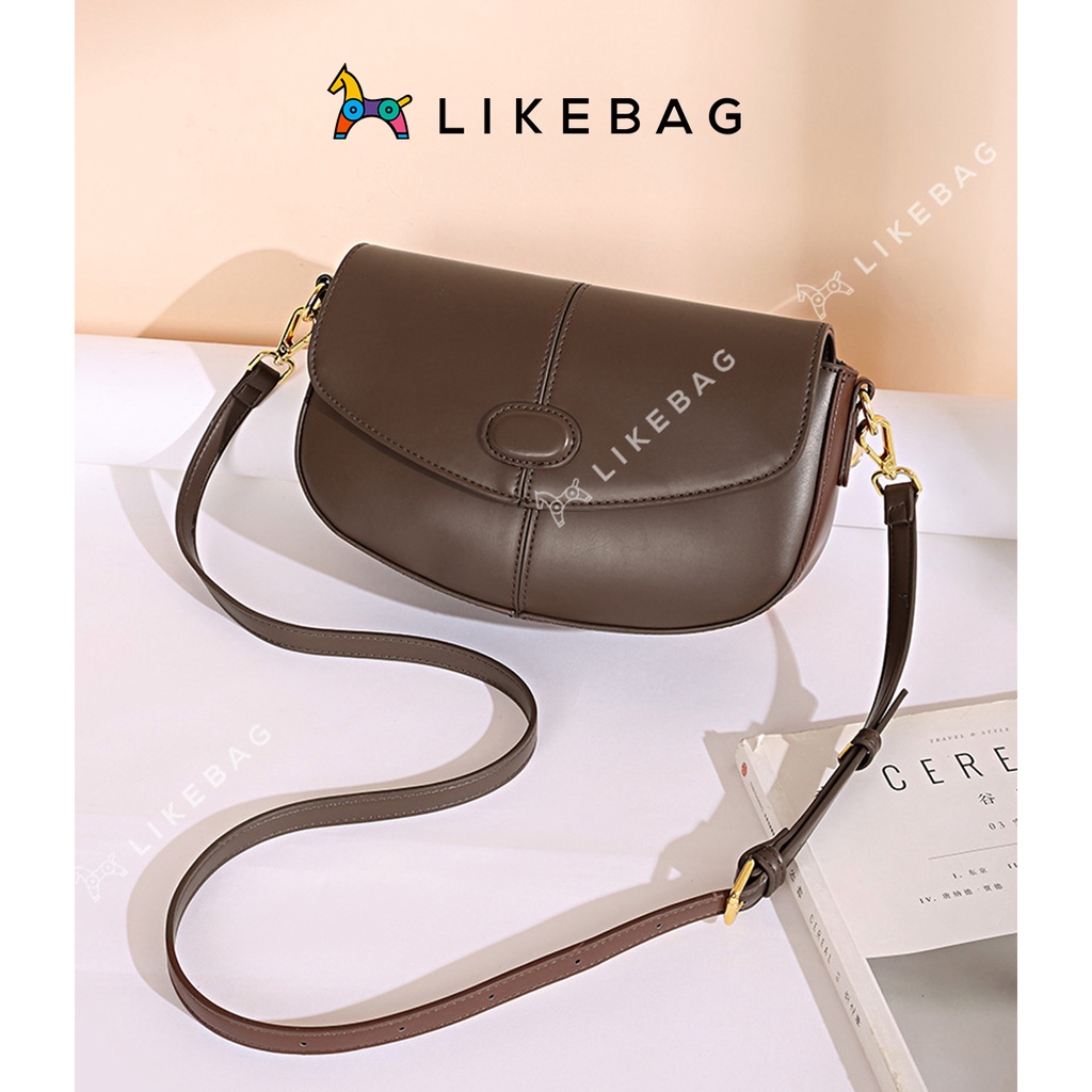 Túi xách nữ đeo vai bán nguyệt LIKEBAG da PU cao cấp chính hãng 210088 - LIBAGI