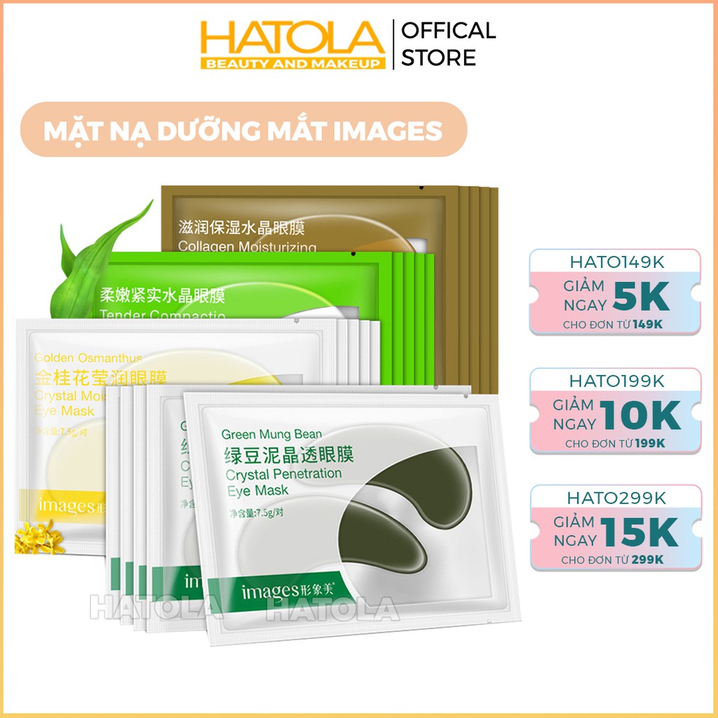 Mặt nạ dưỡng mắt Images giảm quầng thâm chính hãng mask mắt HATOLA