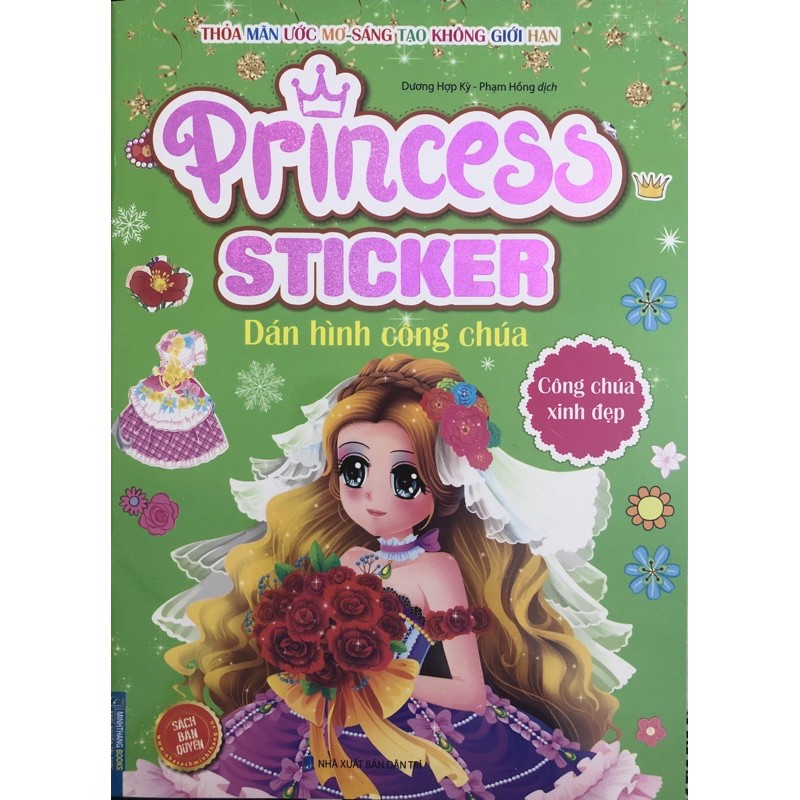 Sách - Princess Sticker Dán Hình Công Chúa - Công Chúa Xinh Đẹp