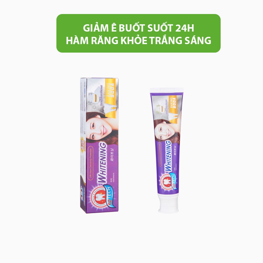 Kem đánh răng làm trắng răng EQ Tech Whitening giảm ê buốt suốt 24h cho hàm răng hết ê buốt trắng sáng rạng ngời