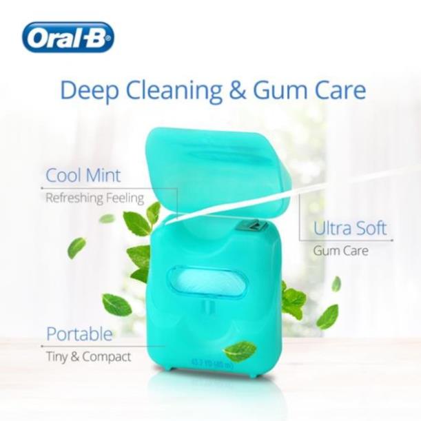 Chỉ nha khoa Oral-B Glide Pro-Health Deep Clean Floss Cool Mint 40m vỉ 2 hộp