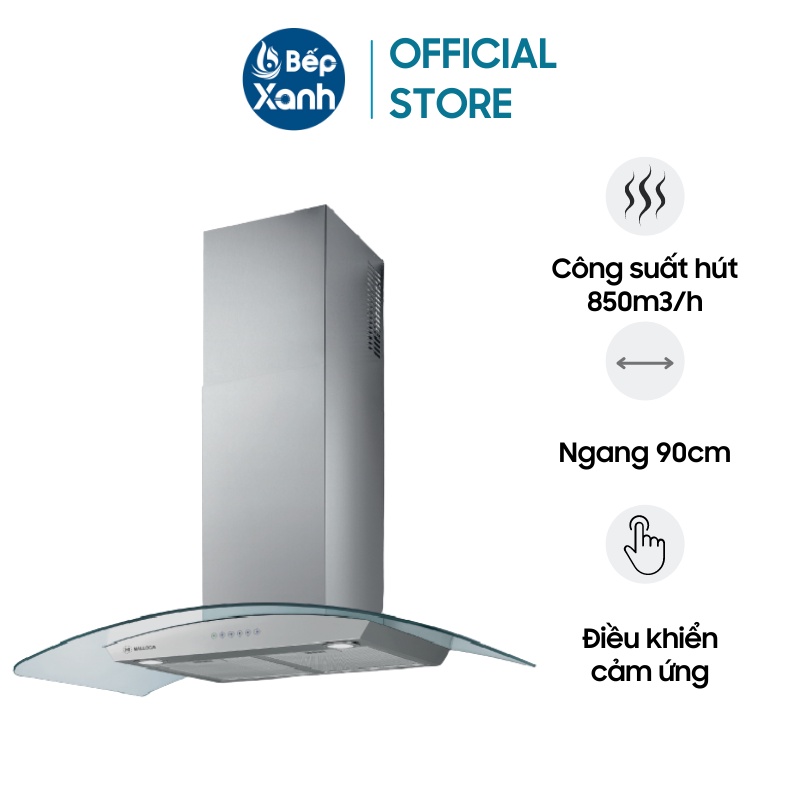 Máy Hút Mùi Áp Tường Malloca SIGMA - K820T - Công suất hút 850m3/h - Ngang 90cm