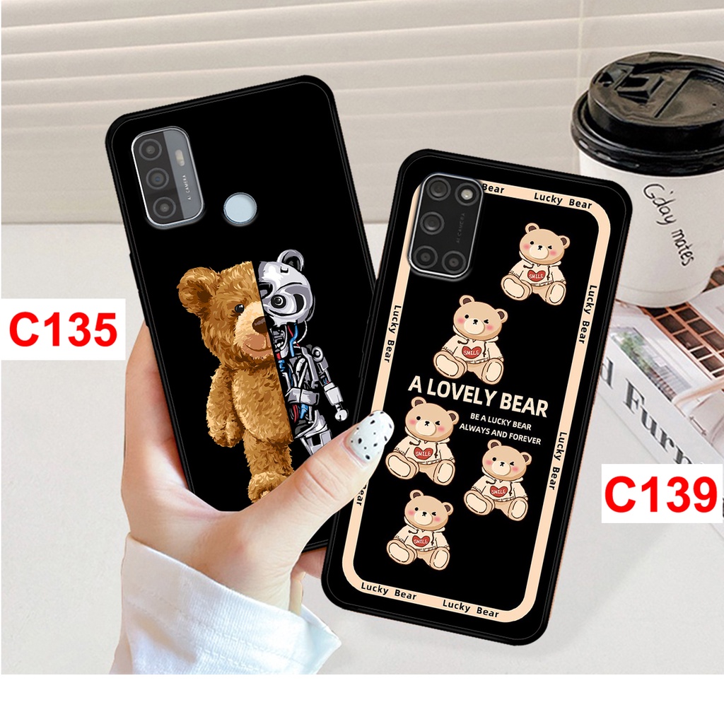 Ốp lưng Oppo A52 - A92 - A53 in hình gấu bear dễ thương. ốp oppo rẻ bền đẹp.