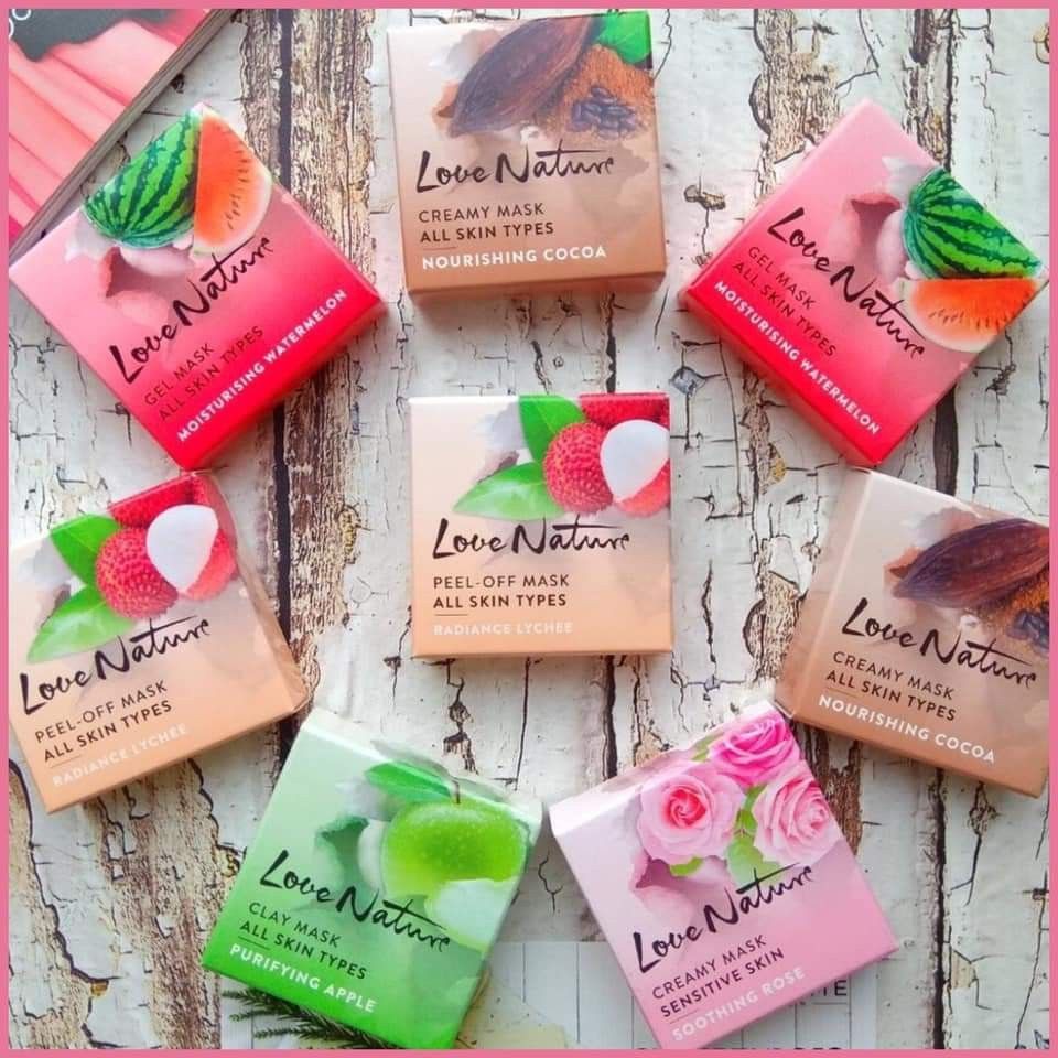 Mặt nạ dưỡng ẩm chứa chiết xuất hạt Dứa Hấu - Love N.ature Gel Mask All Skin Types M.oisturising Watermelon