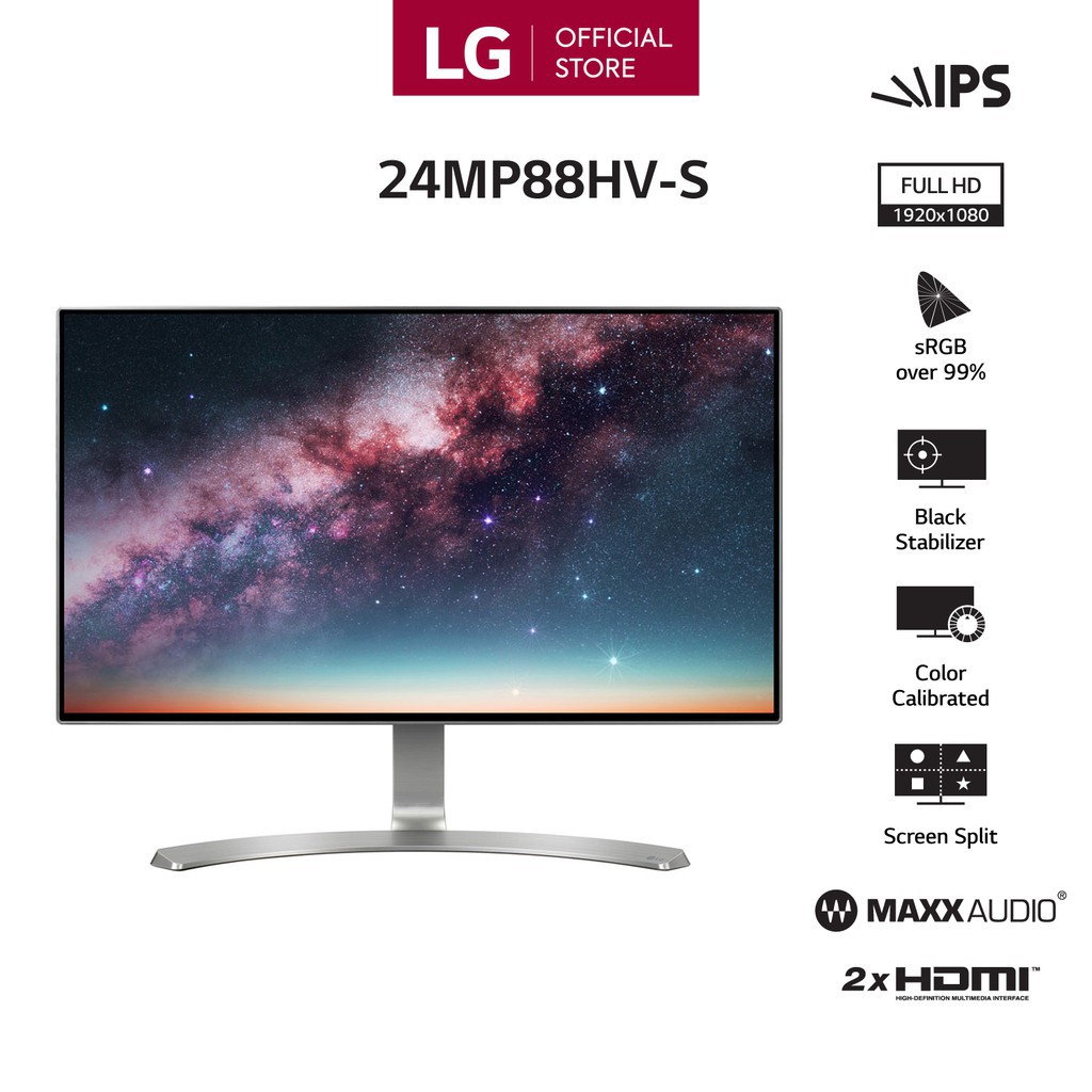 Màn hình LG 24MP88HV-S 24" FullHD 5ms 60Hz IPS Speaker - Hàng chính hãng