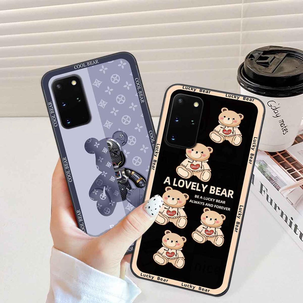 Ốp Samsung S20 / S20 Plus / S20+ bear brick, gấu đáng yêu, dễ thương