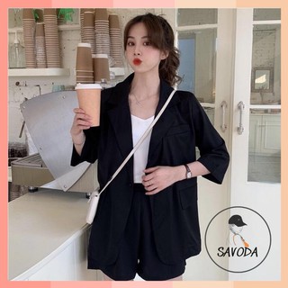 [VIDEO ẢNH THẬT] SET VEST TÍM ĐEN QUẦN ĐÙI ĐŨI MIX ÁO KHOÁC VEST SUIT PASTEL HOT S77