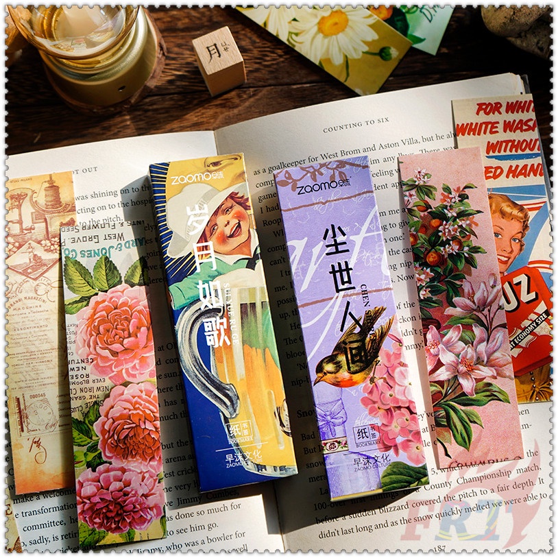 ❀ Bookmark Hình Đĩa Than Phong Cách Retro ❀ Set 30 Bút Đánh Dấu Trang Sách Nhiều Họa Tiết