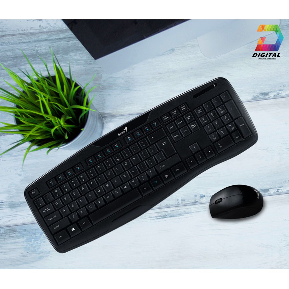 Combo chuột và bàn phím Genius không dây chính hãng bảo hành 12 tháng | BigBuy360 - bigbuy360.vn