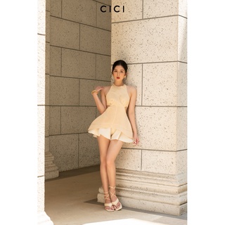 Áo kiểu cổ yếm hở lưng Berman