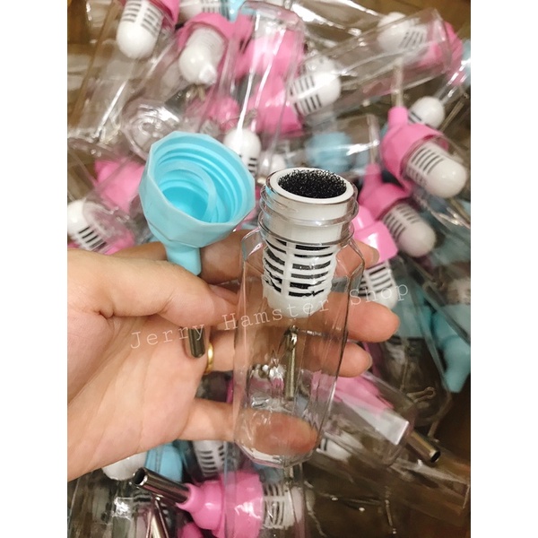 Bình pha lê kèm lọc nước cao cấp cho hamster và thú cưng nhỏ