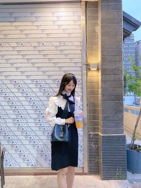 Váy phối voan tơ