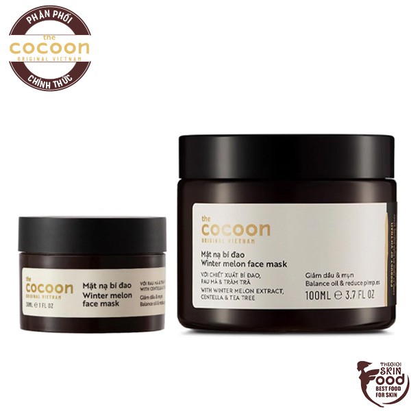 Mặt Nạ Rửa Dành Cho Da Dầu Và Mụn Ẩn Chiết Xuất Bí Đao The Cocoon Winter Melon Face Mask | BigBuy360 - bigbuy360.vn