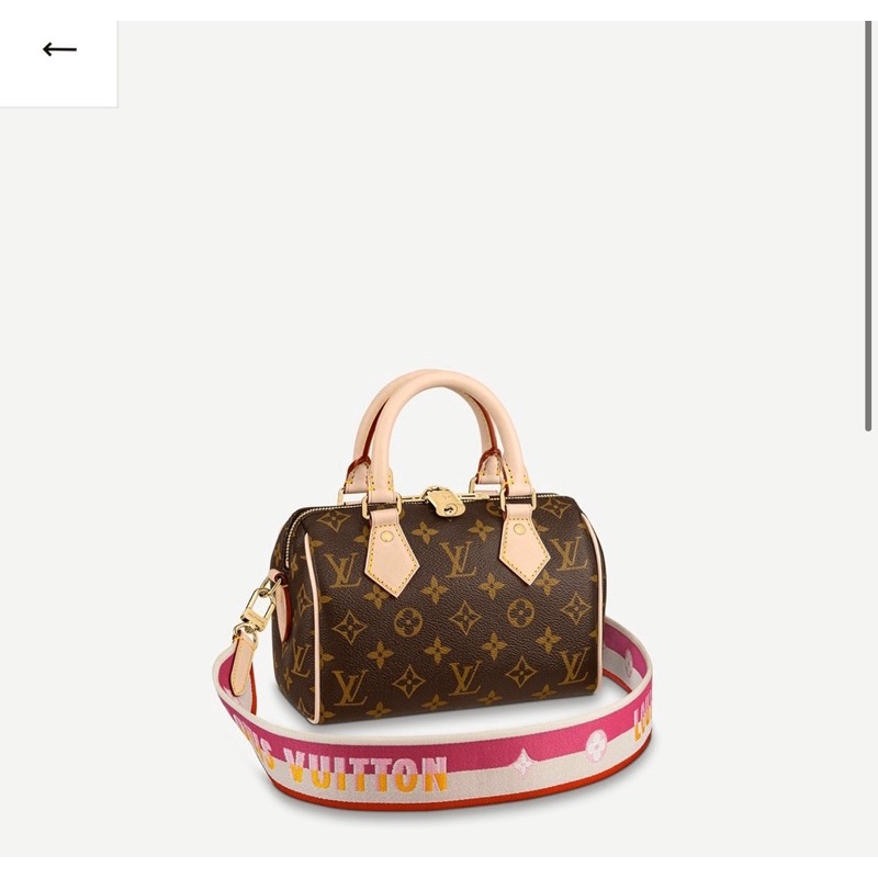 Túi LV W266-21 trống Speedy new dây quai bản to hoạ tiết mới fullbox nam châm