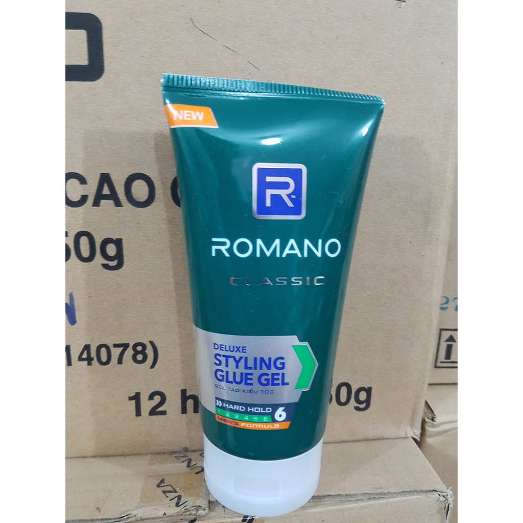 Gel Tạo Kiểu Tóc Siêu Cứng Romano Pro Series Hair 150g