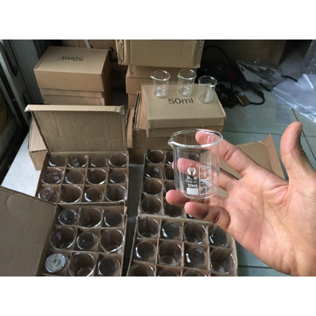 Cốc thuỷ tinh định lượng 50ml